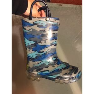 Western Chief Boys size 8 light up rain boots